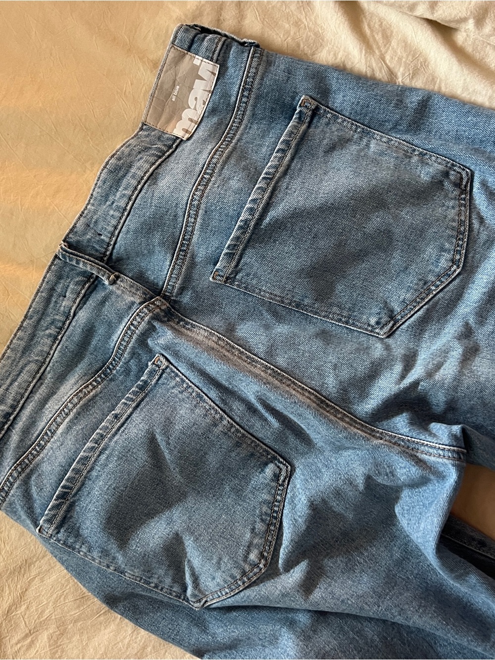 Mavi Grace Light Blue High-Rise Wide-Leg Jeans - Picture 4 of 8